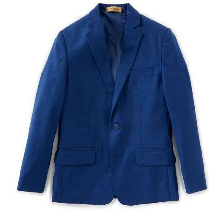 Kids * | Wholesale Class Club Gold Label Big Boys 8-20 Modern Fit Blazer French Blue