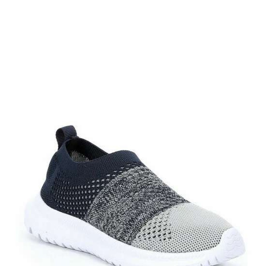 Shoes * | Wholesale Class Club Adventure Wear Boys' Aktive Washable Slip-On Sneakers (Toddler) Grey/Navy