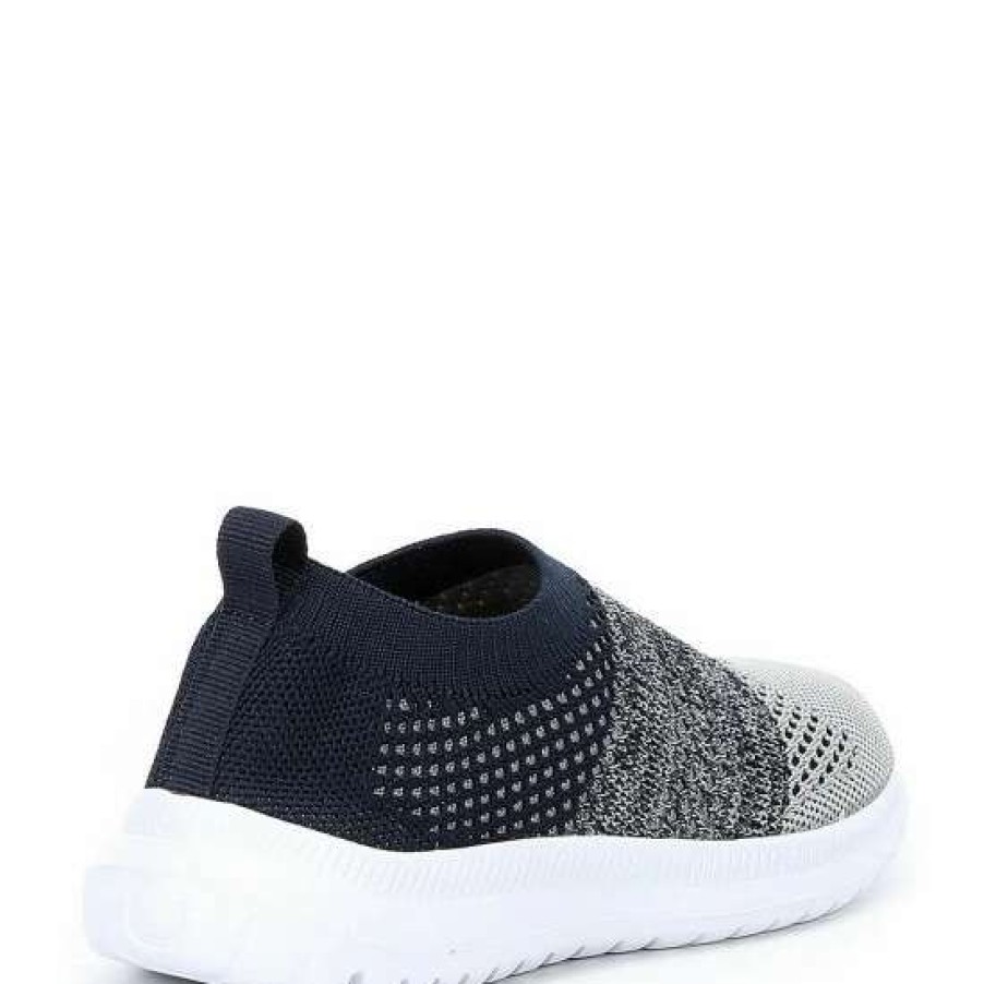 Shoes * | Wholesale Class Club Adventure Wear Boys' Aktive Washable Slip-On Sneakers (Toddler) Grey/Navy