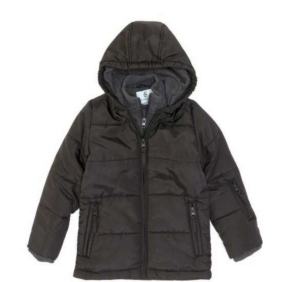 Kids * | Budget Class Club Little Boys 2T-7 Bib Hooded Puffer Jacket