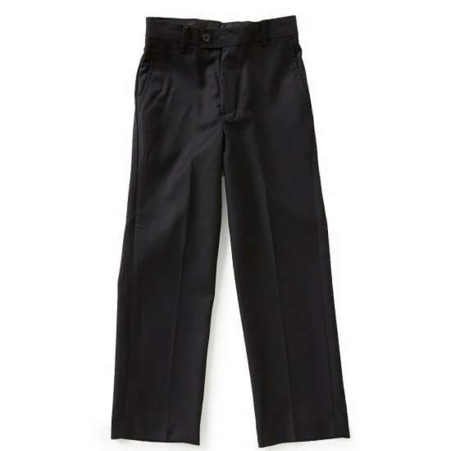 Kids * | Coupon Class Club Big Boys 8-20 Flat-Front Slim-Fit Dress Pants Black