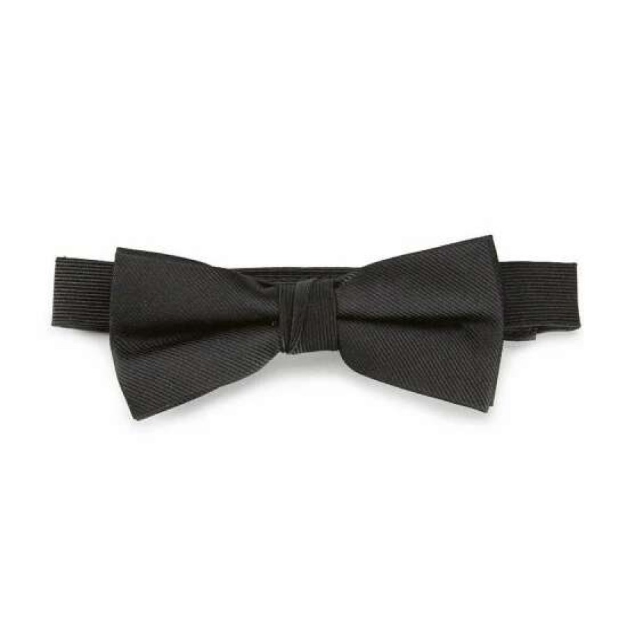 Kids * | Outlet Class Club Boys Solid Silk Bow Tie