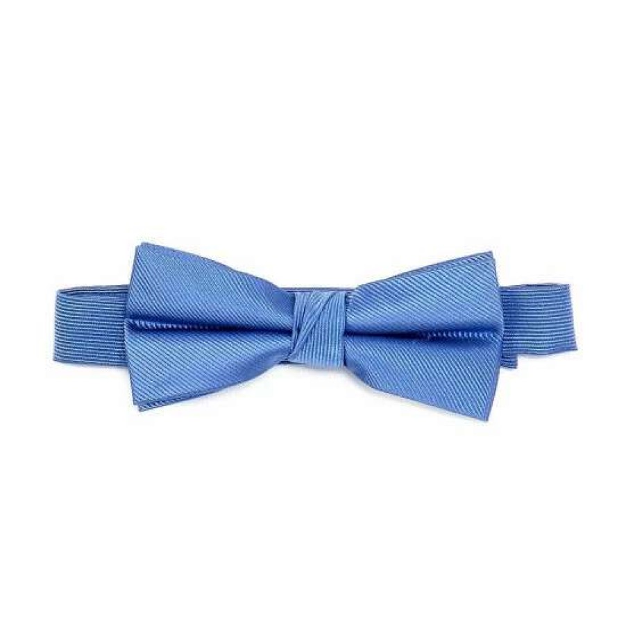 Kids * | Outlet Class Club Boys Solid Silk Bow Tie