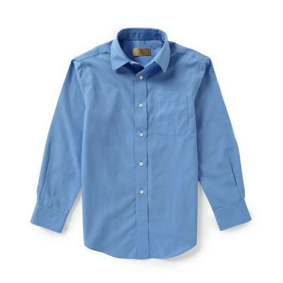 Kids * | Best Reviews Of Class Club Little Boys 2T-7 Dress Shirt Blue