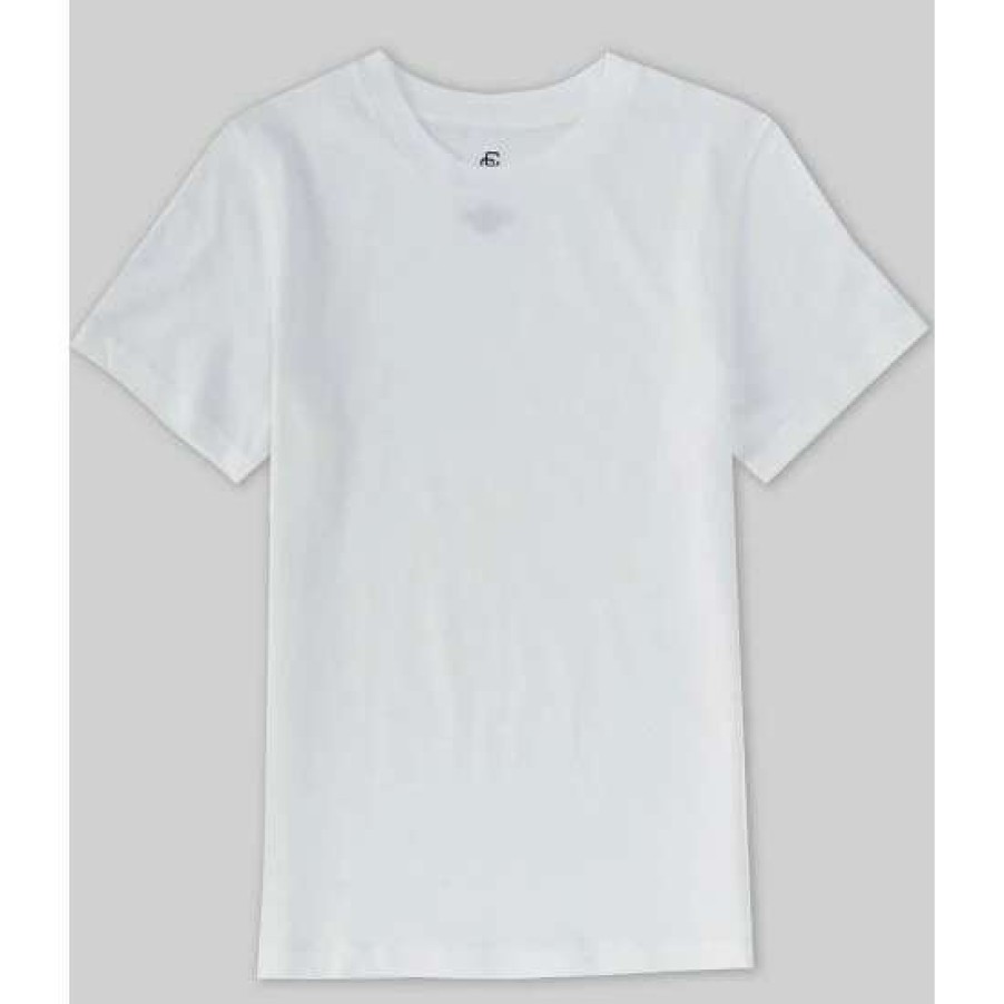 Kids * | Discount Class Club Big Boys 6-20 2-Pack Short-Sleeve Basic Tees White