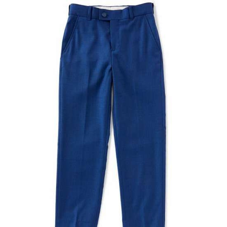 Kids * | Coupon Class Club Gold Label Big Boys 8-20 Modern Fit Dress Pants French Blue