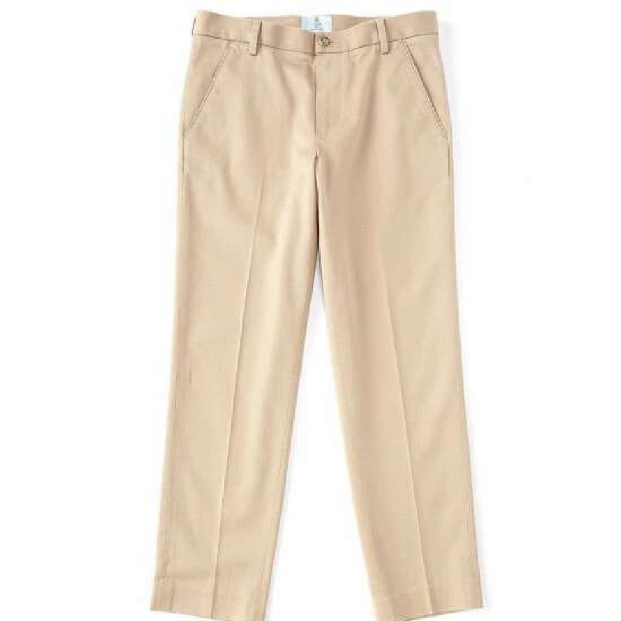 Kids * | Budget Class Club Big Boys 10-18 Husky Non-Iron Stretch Twill Pant Khaki