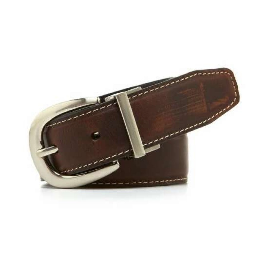 Kids * | Wholesale Class Club Boys' Reversible Harness Belt Brown/Black