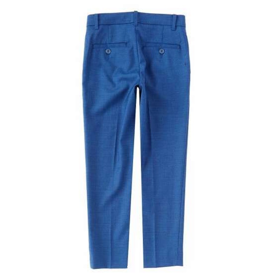 Kids * | Best Sale Class Club Big Boys 8-20 Sharkskin Dress Pants French Blue