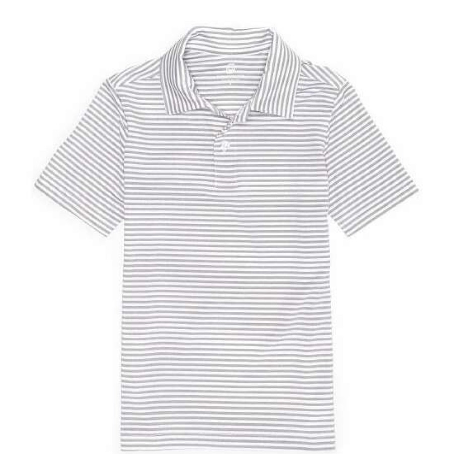 Kids * | Cheapest Class Club Big Boys 8-20 Short-Sleeve Feeder Stripe Polo Shirt