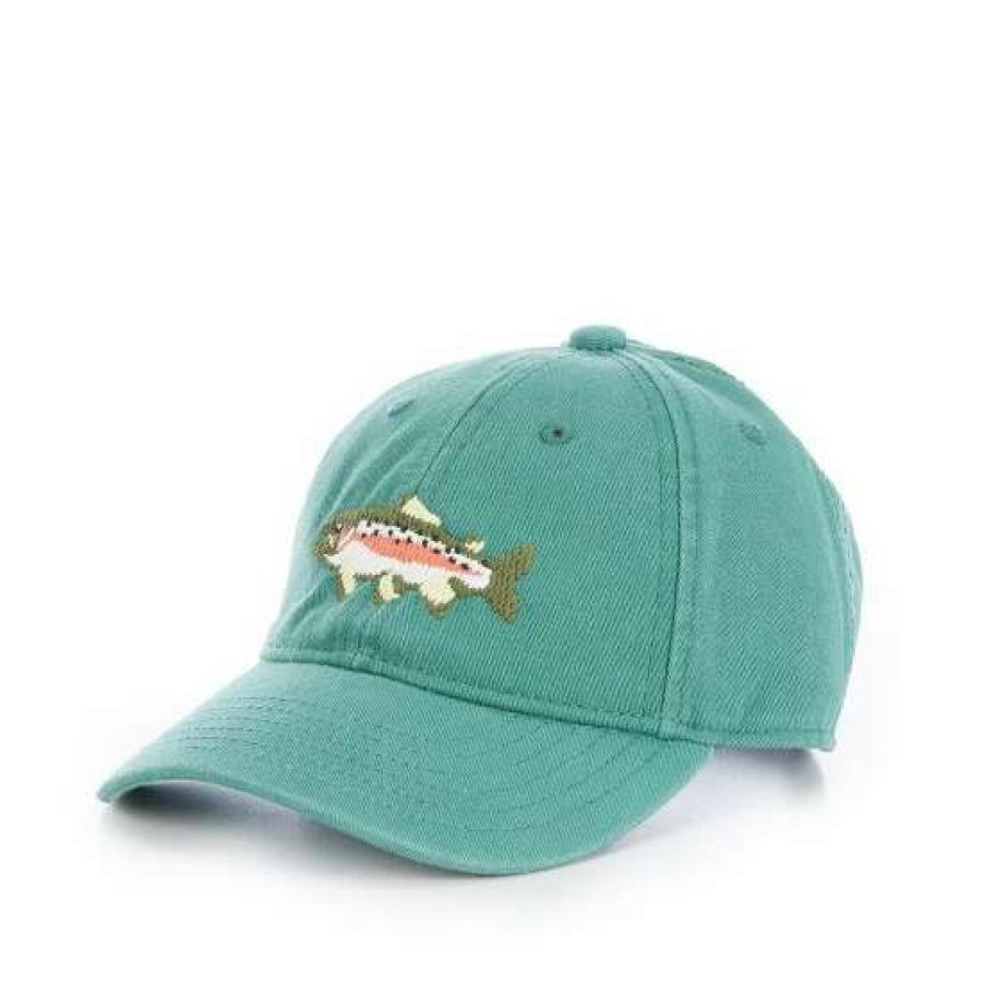 Accessories * | Best Reviews Of Class Club Boys Trout Embroidered Twill Hat Moss Green