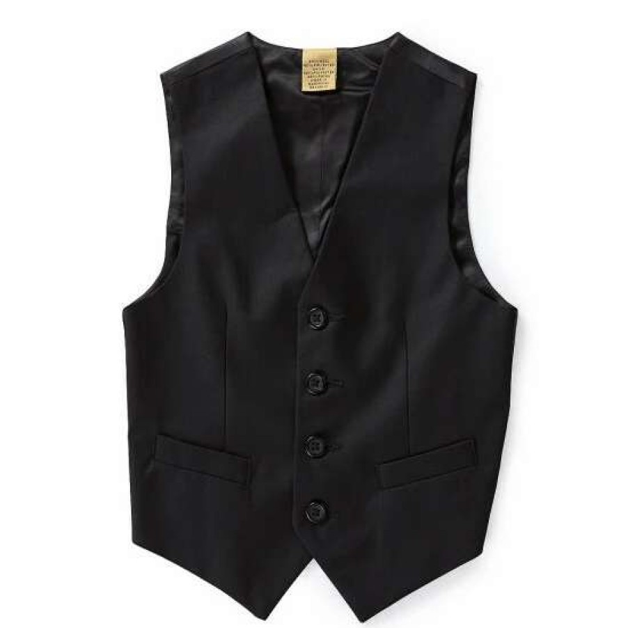 Kids * | Buy Class Club Gold Label Little Boys 2T-7 Dress Vest Black