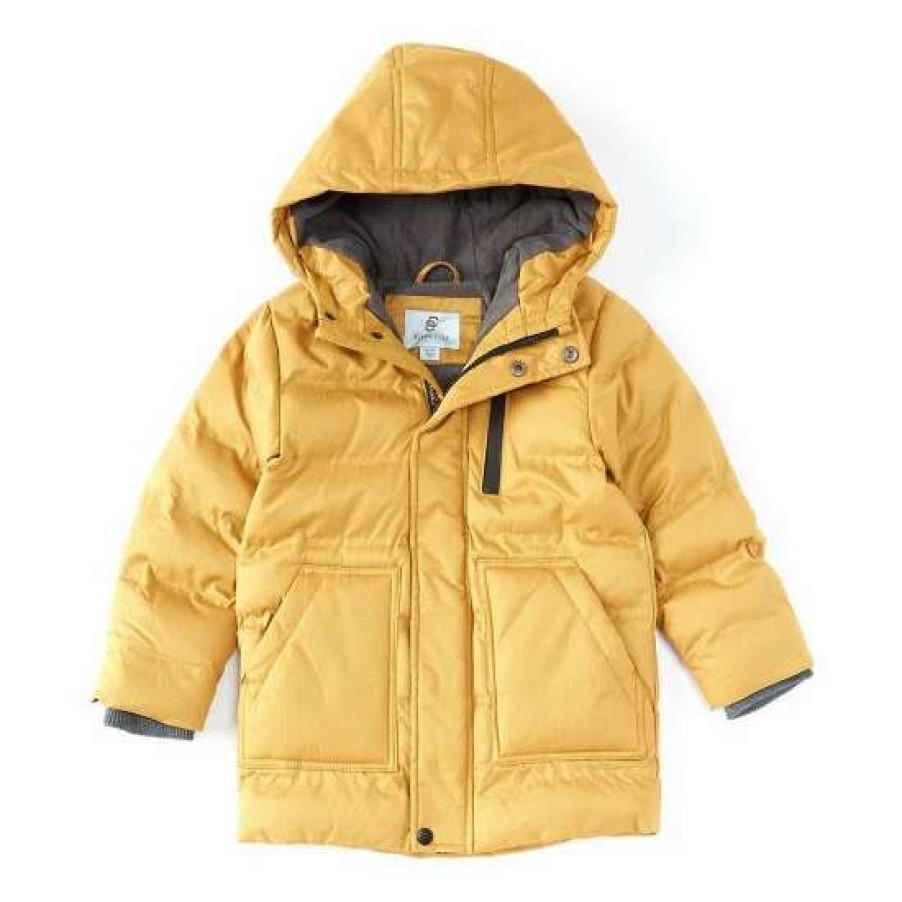 Kids * | Buy Class Club Little Boys 2T-7 Herringbone Twill Parka Coat