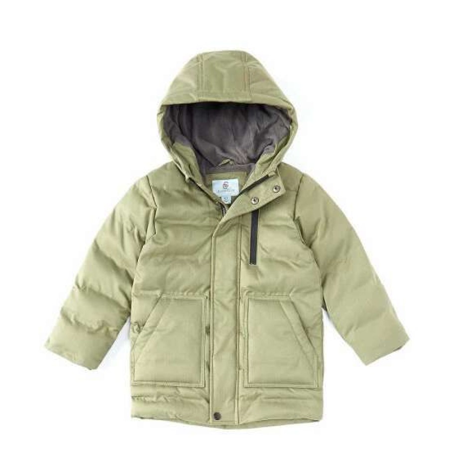 Kids * | Buy Class Club Little Boys 2T-7 Herringbone Twill Parka Coat