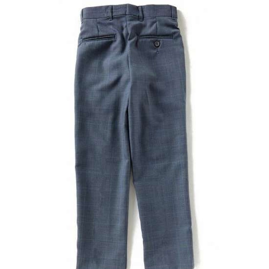 Kids * | Coupon Class Club Gold Label Big Boys 8-20 Window Pane Dress Pants Blue