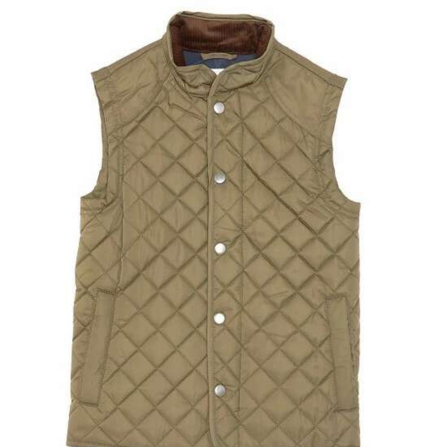 Kids * | Promo Class Club Big Boys 8-20 Fleece Lined Quilted Vest