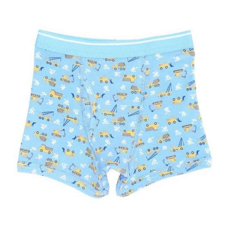 Kids * | Best Deal Adventure Wear By Class Club Little Boys 2T-5T Construction Boxer Briefs Blue