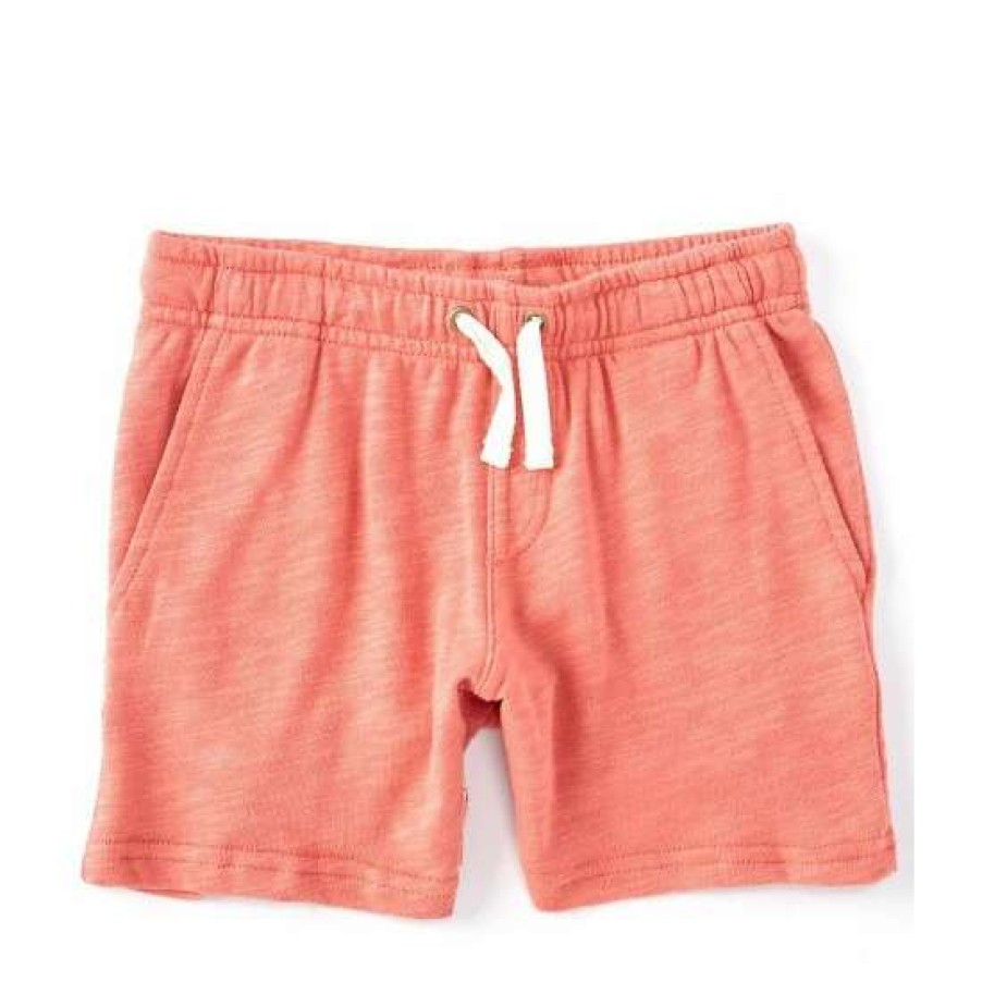 Kids * | Best Pirce Class Club Little Boys 2T-7 Pull-On French Terry Shorts Washed Red