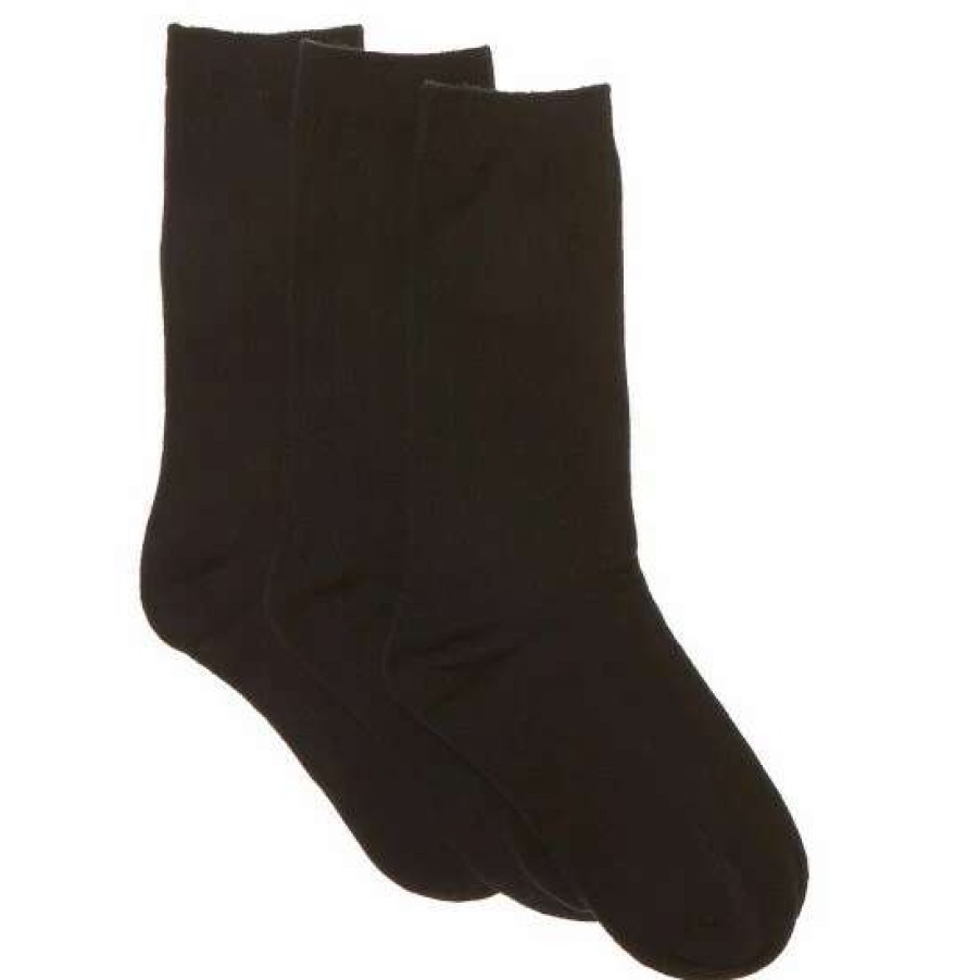 Kids * | Top 10 Class Club Boys 3-Pack Solid Dress Socks Black