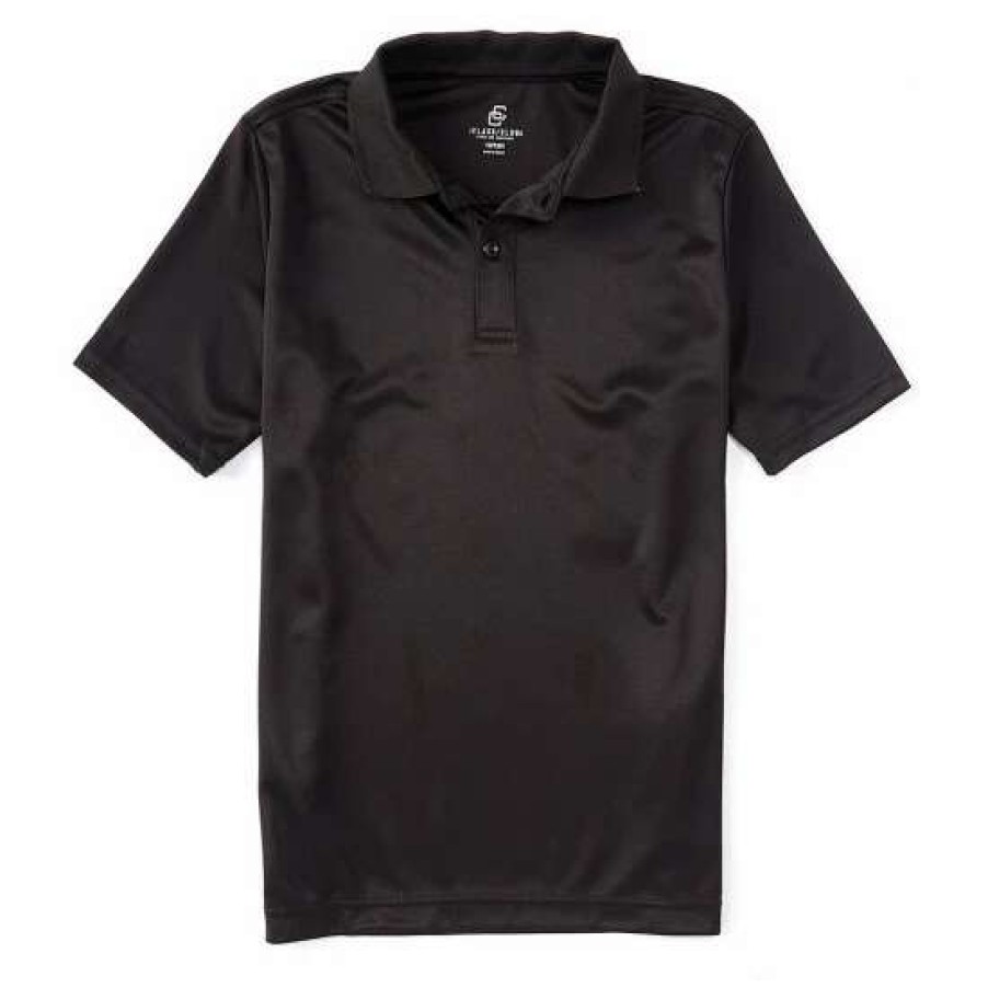 Kids * | Cheap Class Club Big Boys 10-20 Husky Short-Sleeve Synthetic Performance Polo Shirt