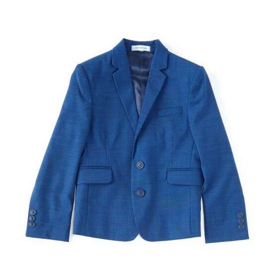 Kids * | Best Sale Class Club Little Boys 3T-7 Sharkskin Dress Jacket French Blue