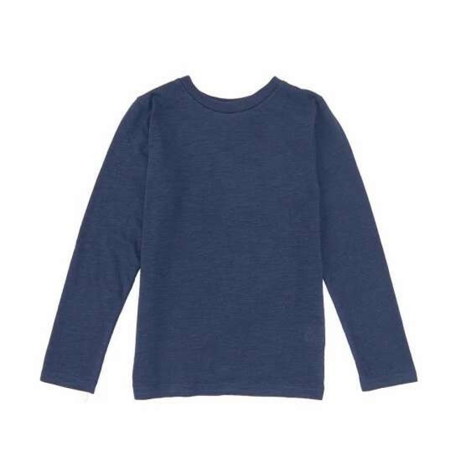 Kids * | Wholesale Class Club Big Boys 8-20 Long Sleeve Slub Crew Neck Tee