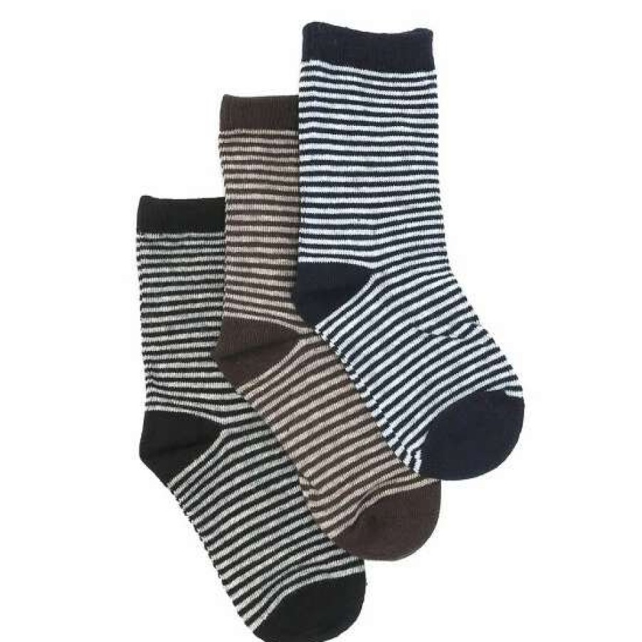 Kids * | Best Pirce Class Club Boys 3-Pack Mini Stripe Socks Assorted