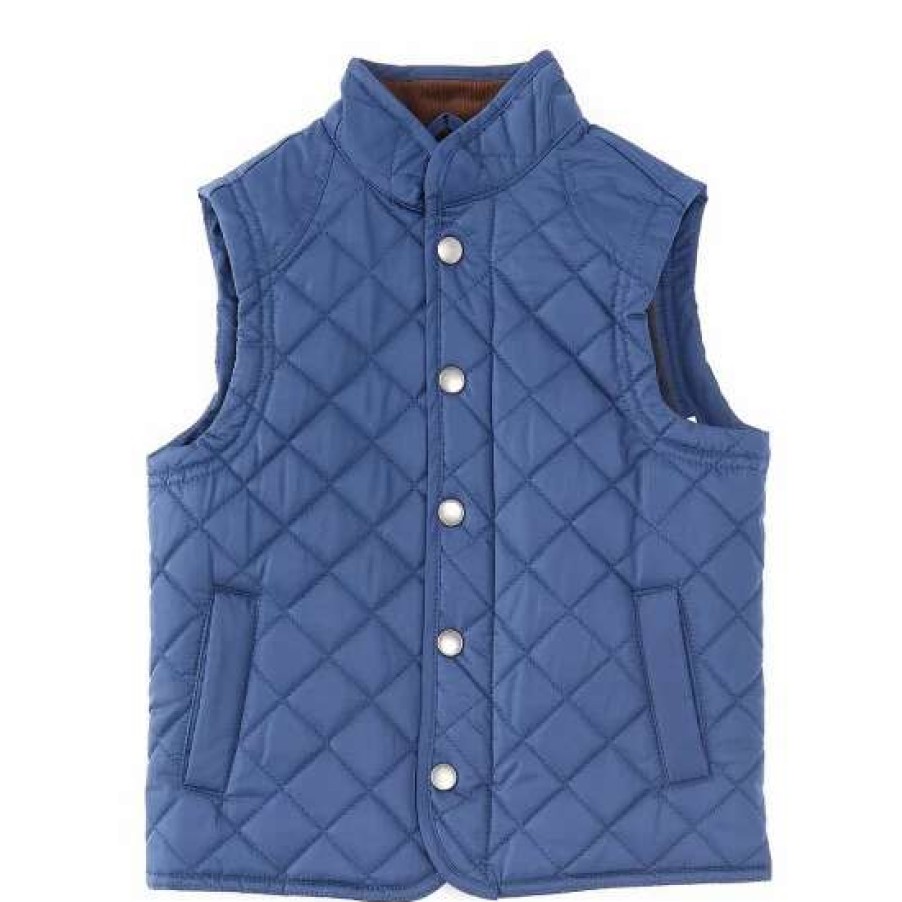 Kids * | Best Reviews Of Class Club Little Boys 2T-7 Fleece Lined Quilted Vest