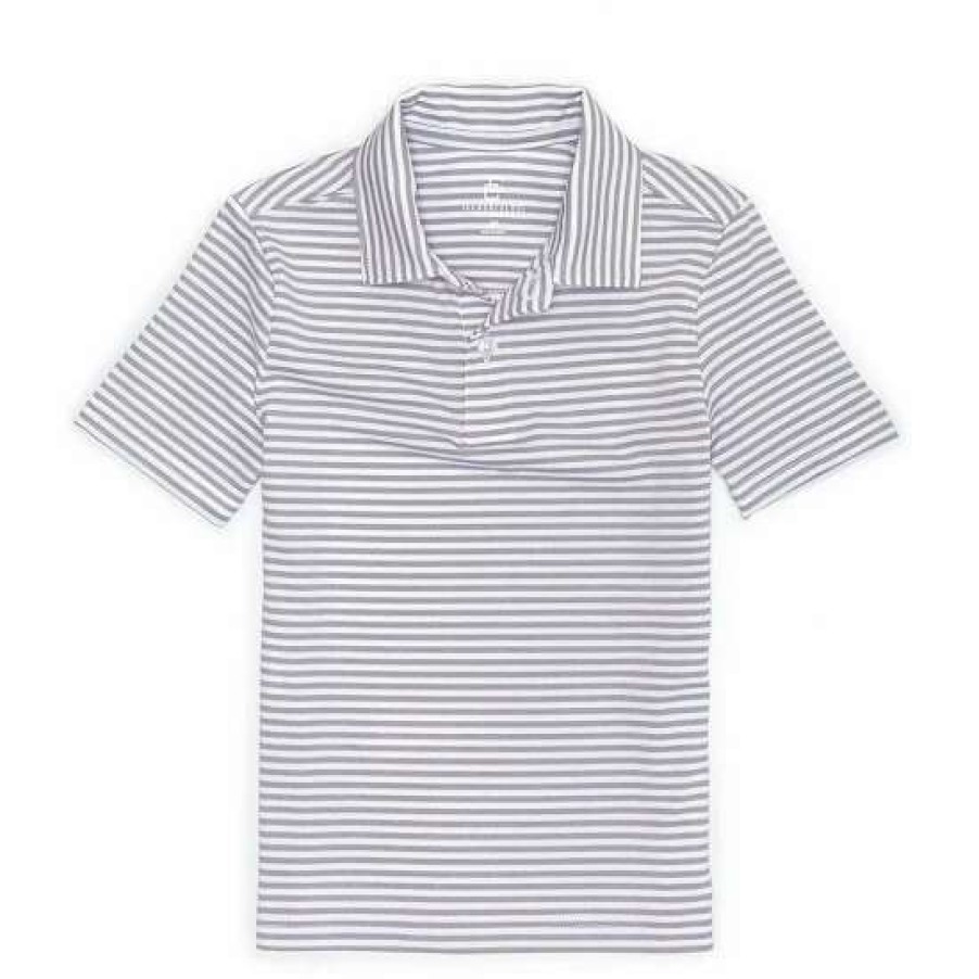 Kids * | Deals Class Club Little Boys 2T-7 Wrinkle Resistant Short-Sleeve Feeder Stripe Polo