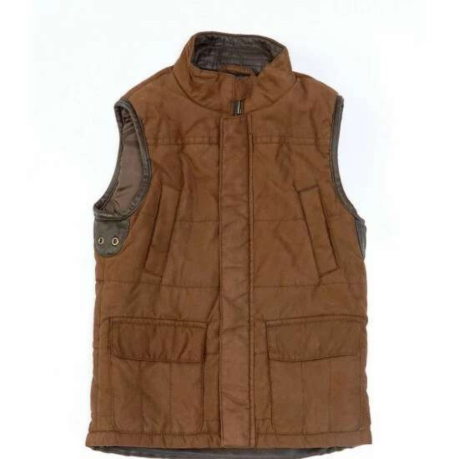 Kids * | Cheapest Class Club Little Boys 2T-7 Faux Suede Vest