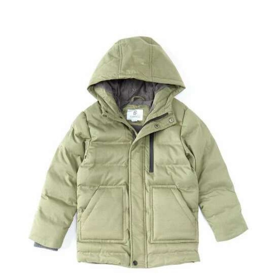 Kids * | Budget Class Club Big Boys 8-20 Herringbone Twill Parka